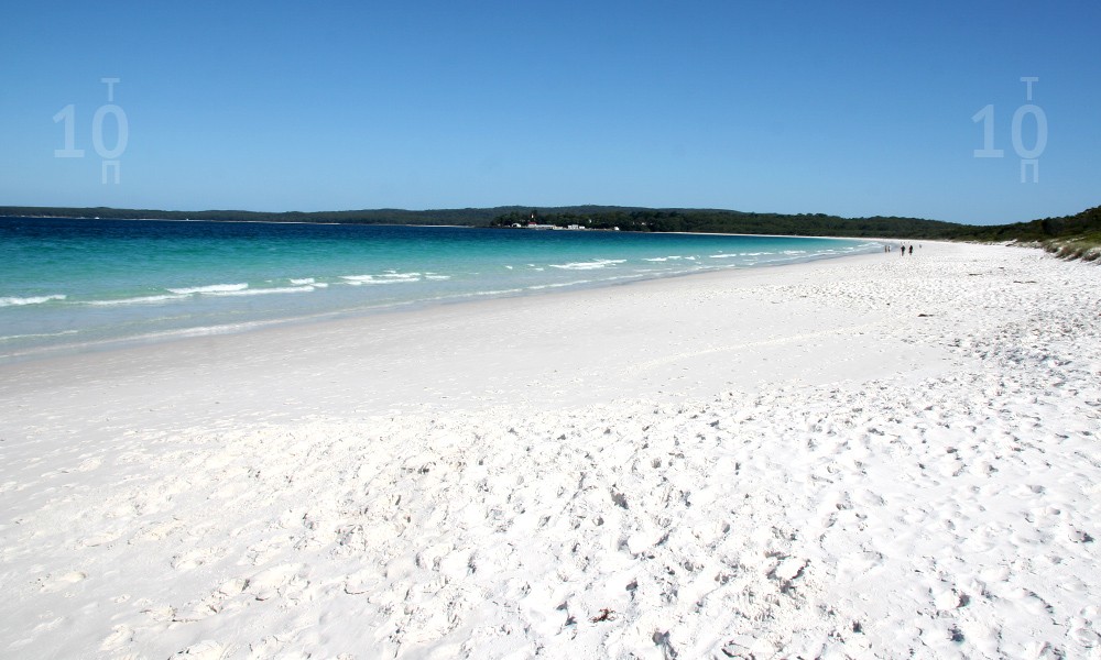 Необычные и красивые пляжи Hyams Beach (белоснежные пески)