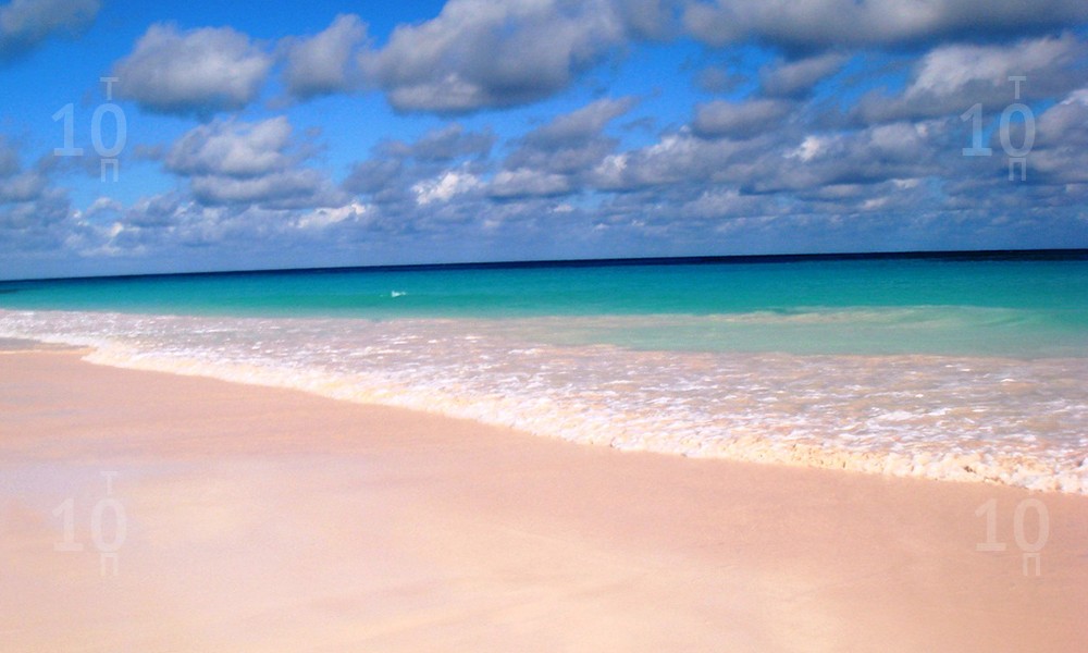 Необычные и красивые пляжи Розовый пляж (Pink Sands Beach) Харбор-Айленд