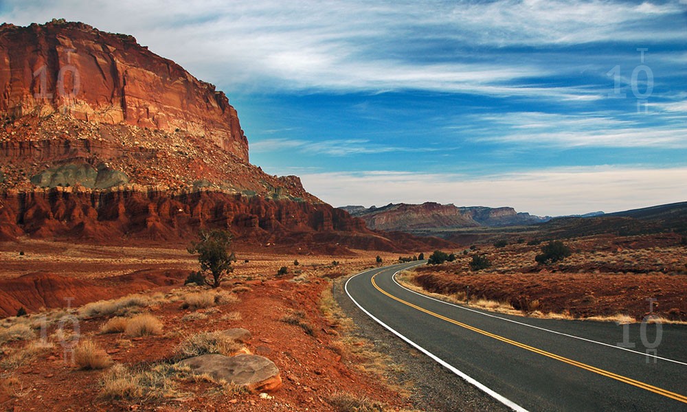 Самые красивые дороги в мире Red Rock Scenic road